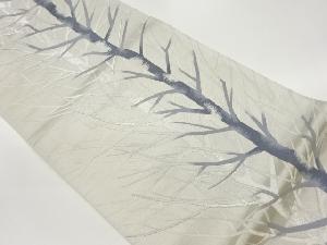 冬木立模様織出し袋帯